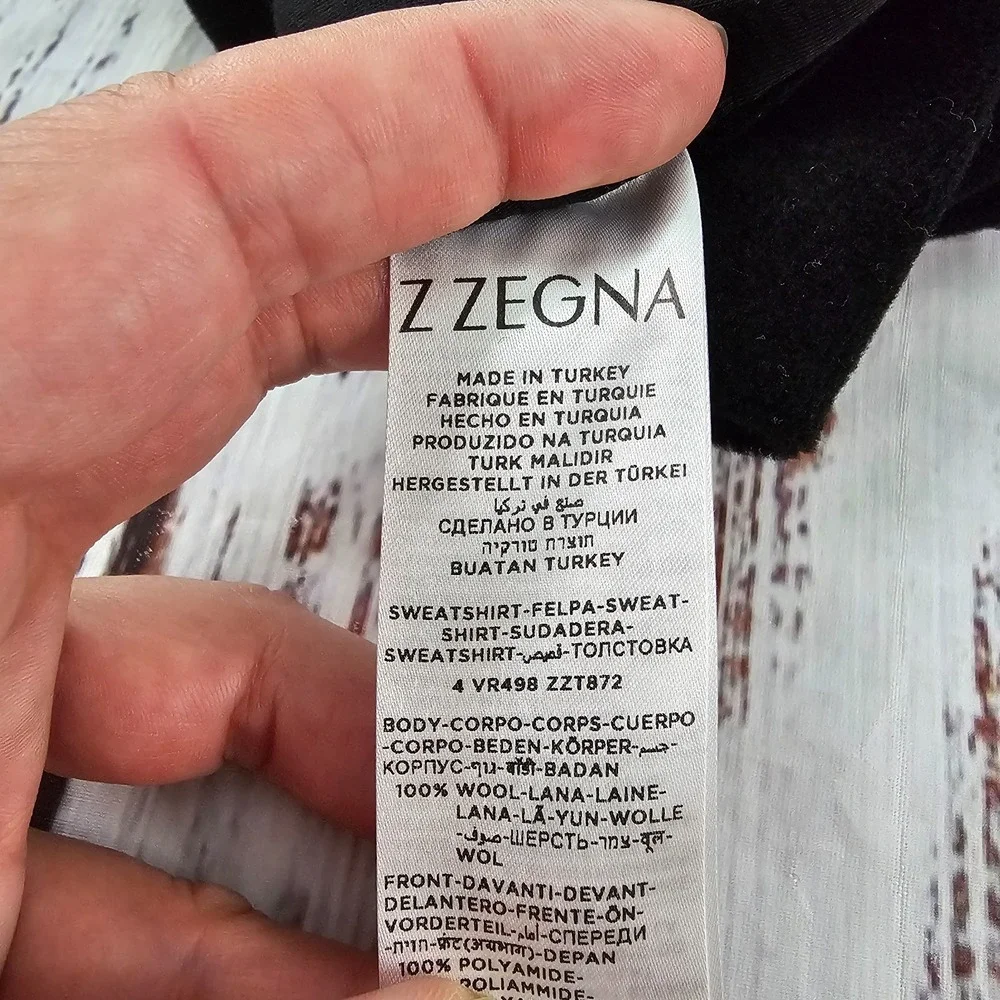 Z Zegna TechMerino Black Quilted Zip Vest Wool Mixed Media Luxury Gilet 3XL - Picture 12 of 15